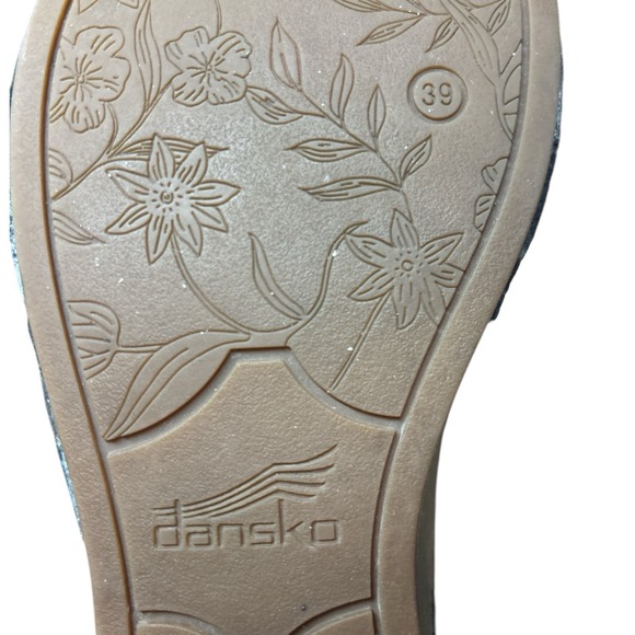 Dansko Lindsay Black Leather Sandal, Women's Size 39/8-8.5 - Picture 5 of 6